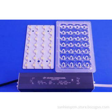 PMMA Bridgelux LED Street Light Lens For Road Lamp With PCB
